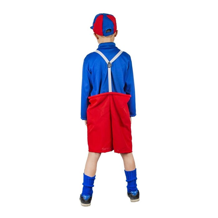 Feestshop.be Urbanus kostuum kind rood blauw