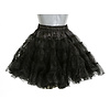 Feestshop.be Petticoat luxe zwart lang 2 laags
