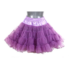 Feestshop.be Petticoat luxe paars lang 2 laags