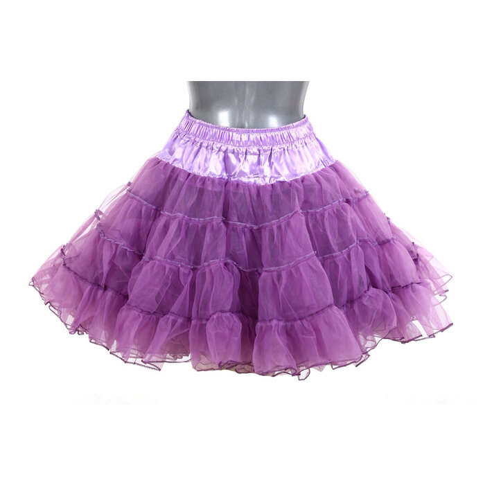 Feestshop.be Petticoat luxe paars lang 2 laags