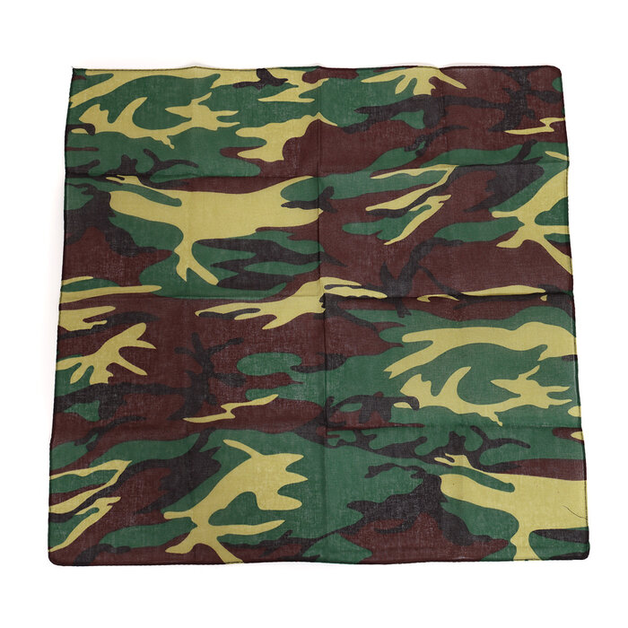 Zakdoek leger army camouflage groen 54 x 54 cm