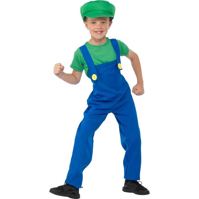 Feestshop.be Luigi kinderen groen loodgieter