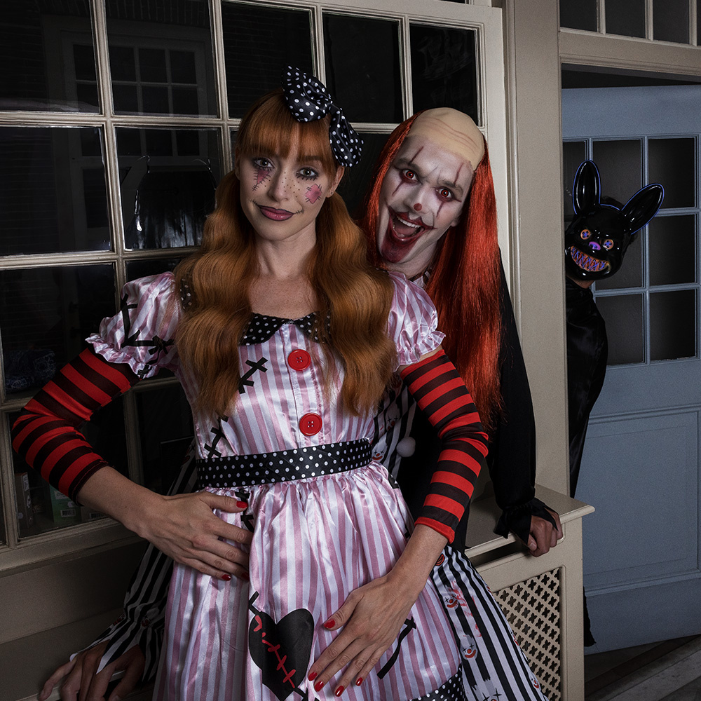 Feestshop.be LED masker Killer rabbit