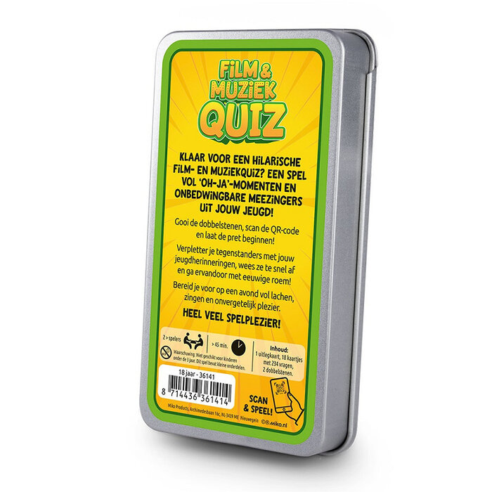 Film & Muziek Quiz - 18 jaar