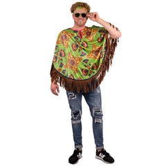 Hippie poncho paisley
