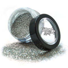 Biologische fijne glitters 4 gr. Moonstone zilver