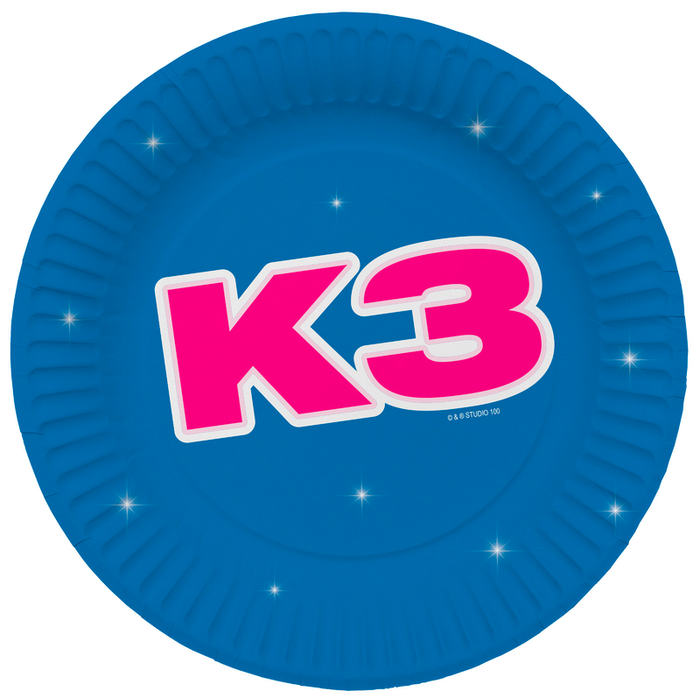 Papieren borden K3 23 cm 8 stuks karton