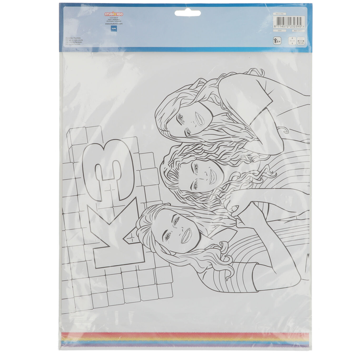 Kleurplaten Placemats K3  6 stuks 40 x 30cm