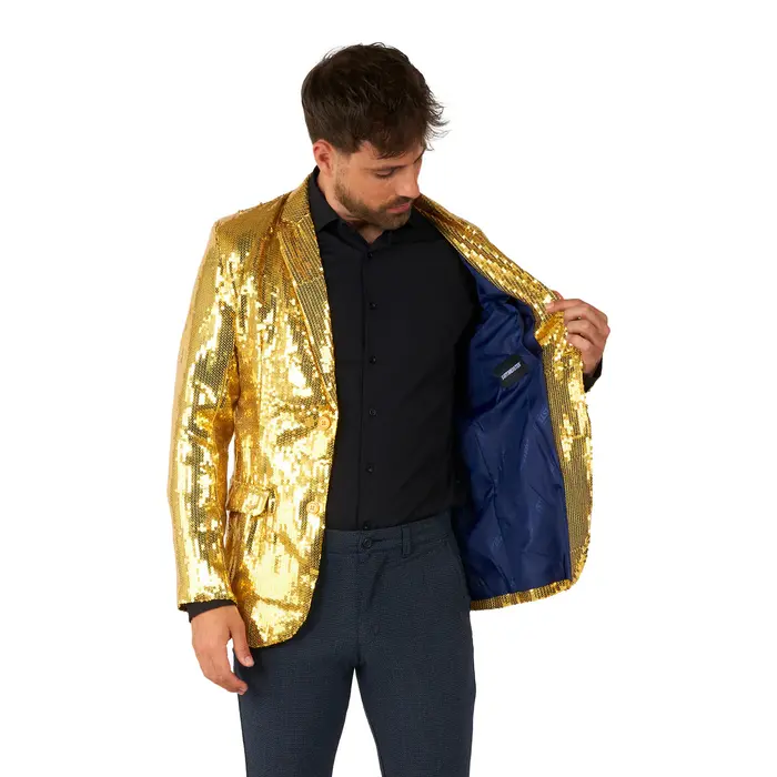 Blazer pailletten goud