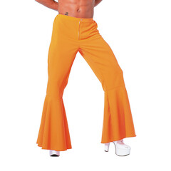 Jaren 70 en 80 broek oranje heren
