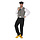 Boerenvest gilet grijs gestreept