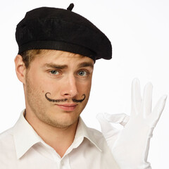 Franse baret zwart