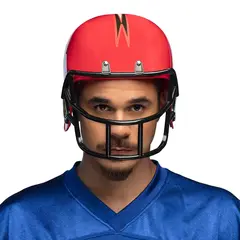 Helm American football rugby rood