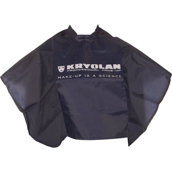 Make-up schmink cape kort zwart 69cm x 72cm