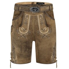 Haus Huberts Lederhose kort geitenleer Antik Eiche