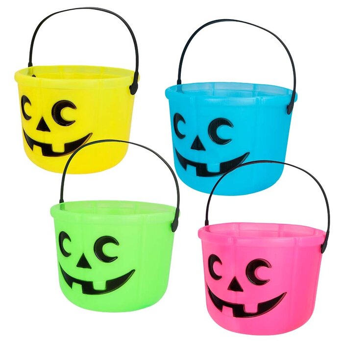 Emmer Pompoen neon kleuren 14 x 18cm (Per stuk) (kleur kan niet gekozen worden)