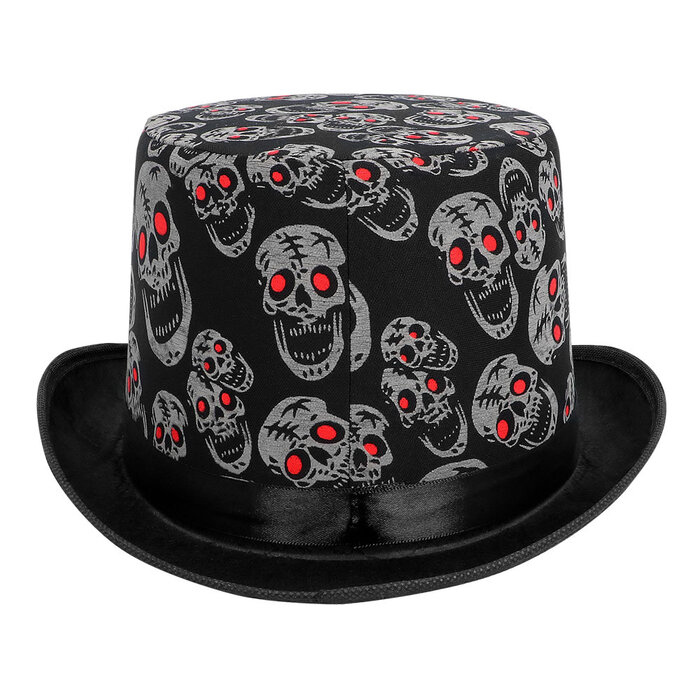 Hoed Halloween Skull blink