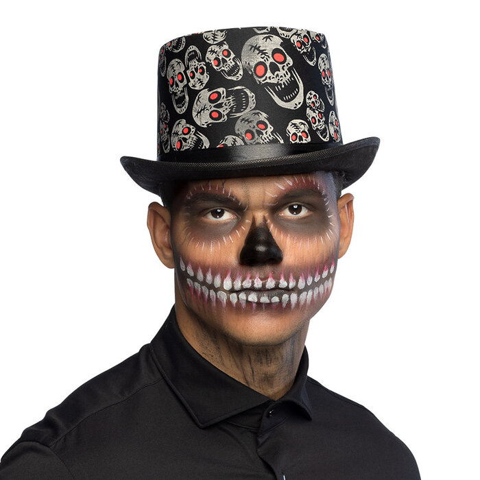 Hoed Halloween Skull blink