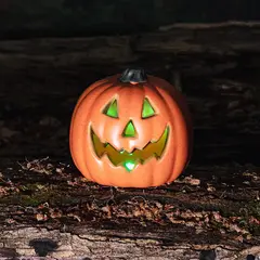 LED decoratie Pompoen Spooky 20cm