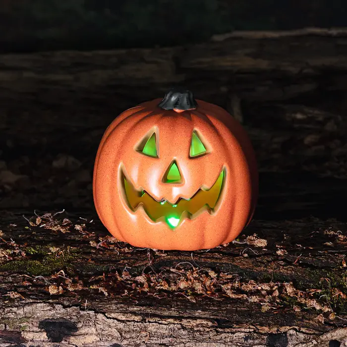 LED decoratie Pompoen Spooky 20cm