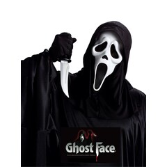 Scream Ghost Face Masker met Capuchon & Mes Officiele Licentie