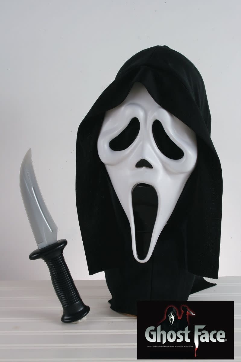 Scream Ghost Face Masker met Capuchon & Mes Officiele Licentie