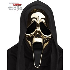 Scream Ghost Face Gouden Masker met Capuchon Officiele Licentie