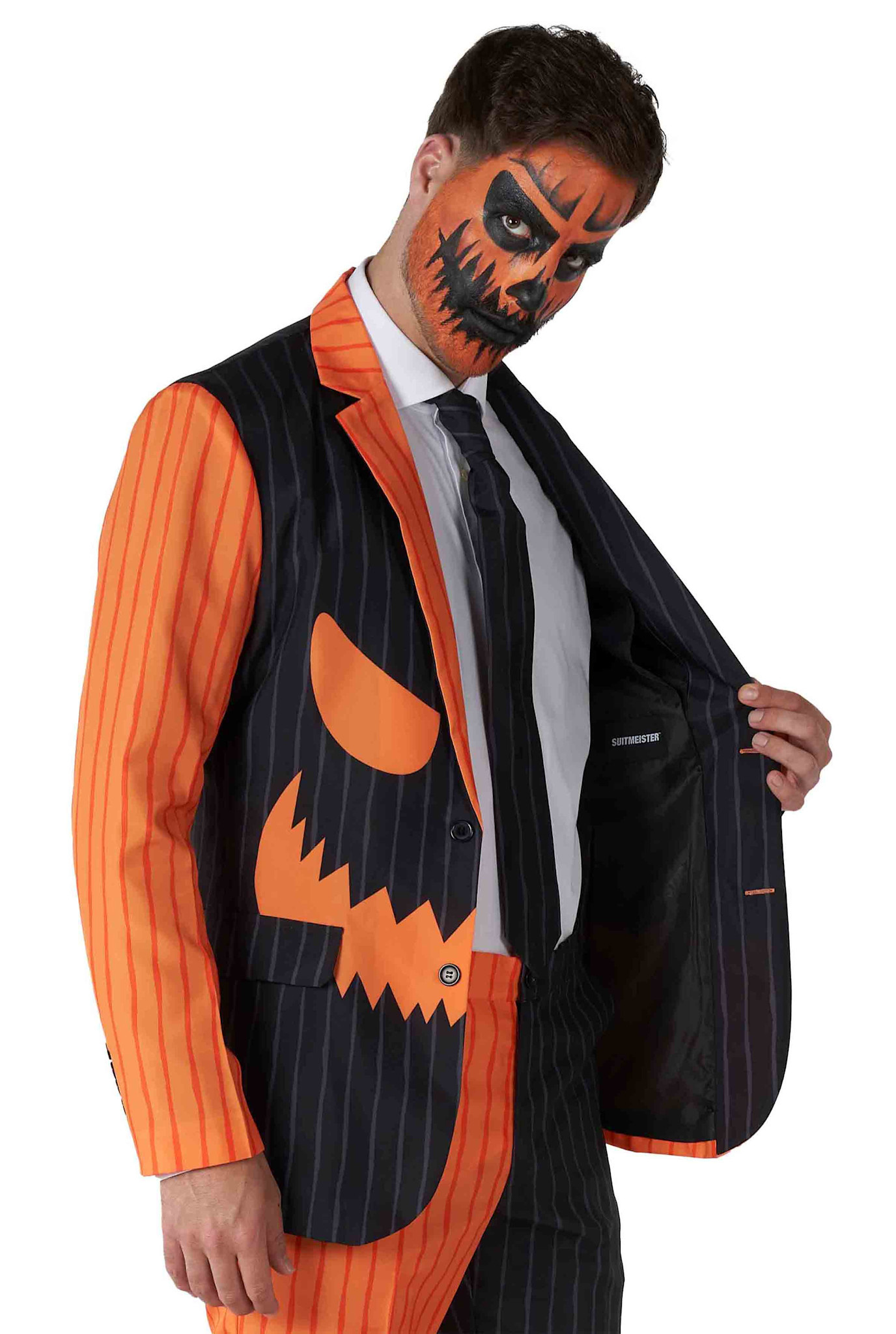 Suitmeister Jack-O Pinstripe Black kostuum Suitmeister