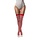 Stay-up panty rood/wit gestreept one size