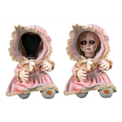 Baby horrorpop bewegend hoofd 30cm