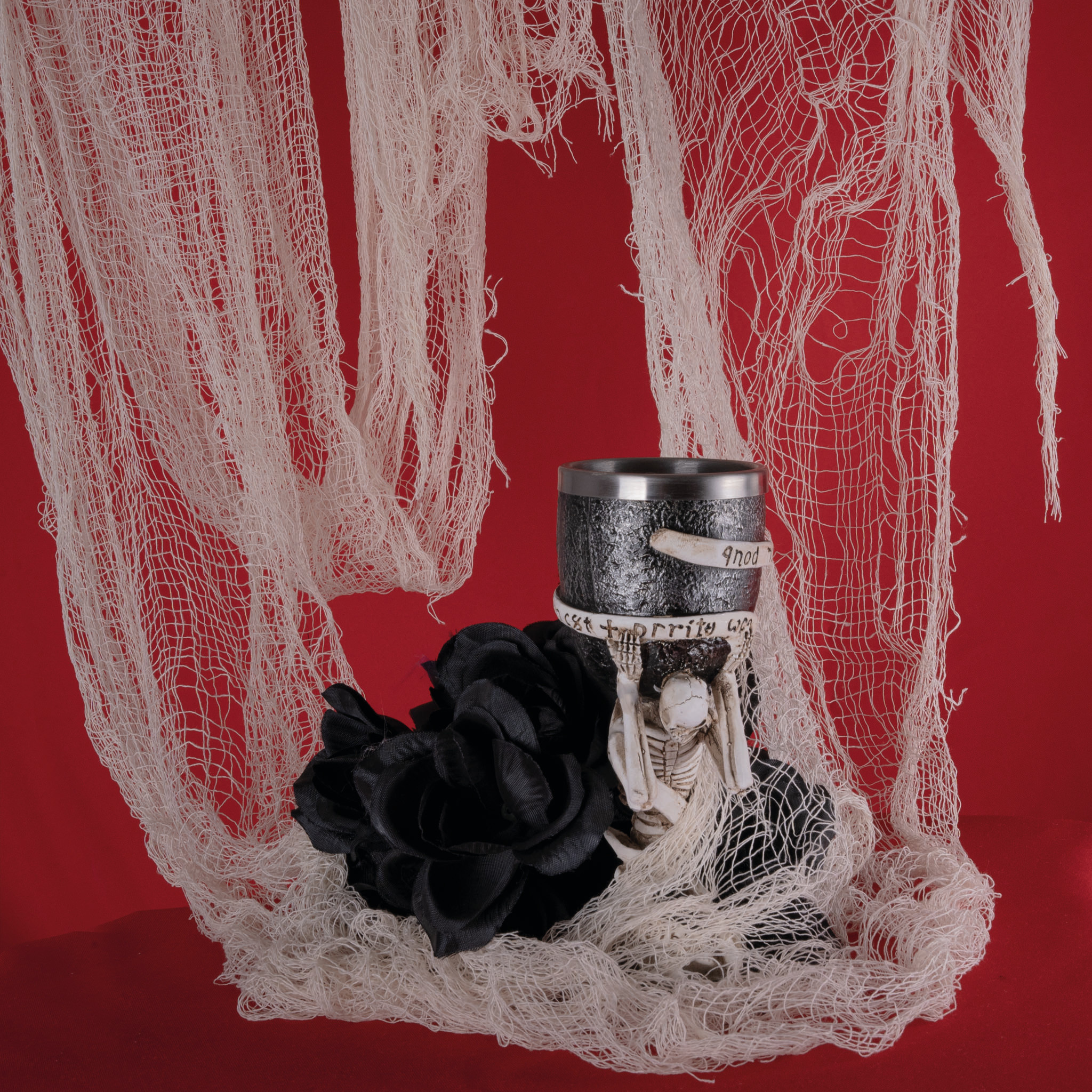 Spooky decoratie doek tafelkleed wit 55 x 350cm