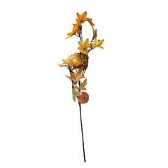 Halloween Herfst decoratie Herfsttak met pompoen 75cm