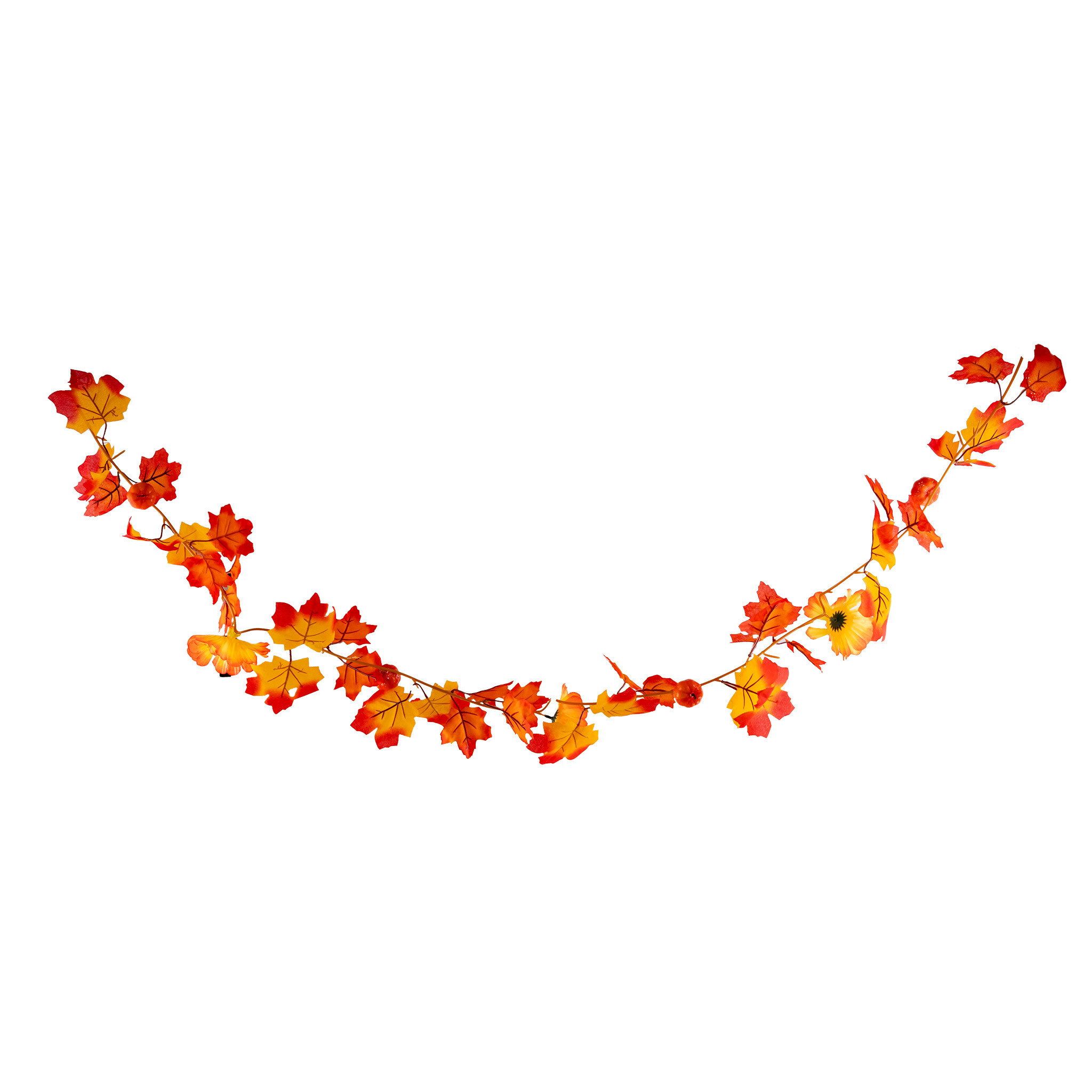 Halloween Herfst decoratie slinger met pompoenen 175cm