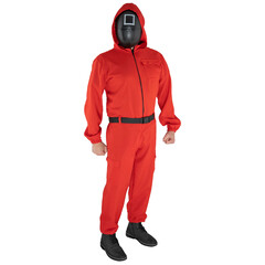Squid Game Overall rood 185cm
