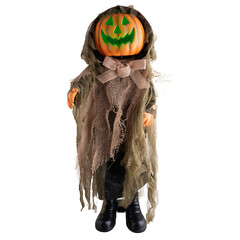Halloween decoratie bewegend pompoen pop 90cm