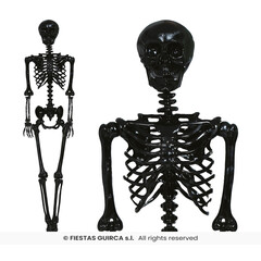 Feestshop.be Skelet Halloween 160cm zwart