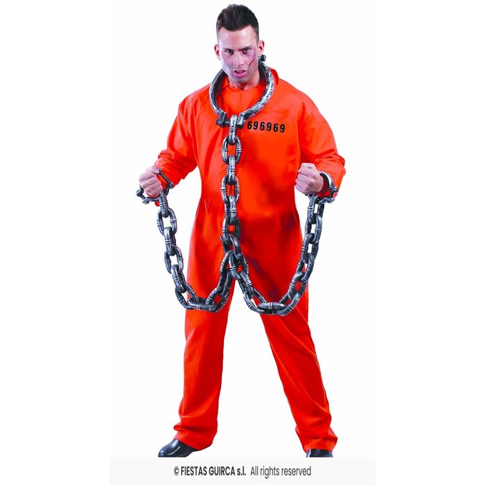 Fiestas Guirca Gevangene man overall  oranje