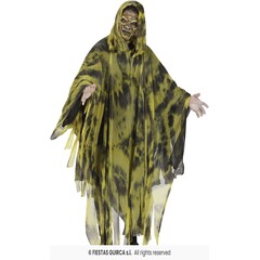 Geest tuniek met kap Halloween geel one size