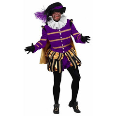 Thetru Piet kostuum Albufeira zwart/paars