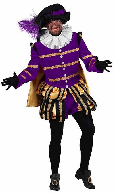 Thetru Piet kostuum Albufeira zwart/paars