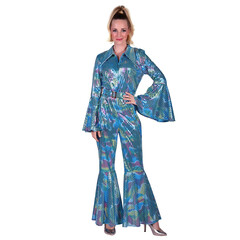 Thetru Catsuit Disco dames turquoise