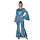 Catsuit Disco dames turquoise