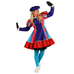 Thetru Piet dame Badalona mix van kleuren kleedje