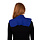Piet col rolkraag blauw onderkraag