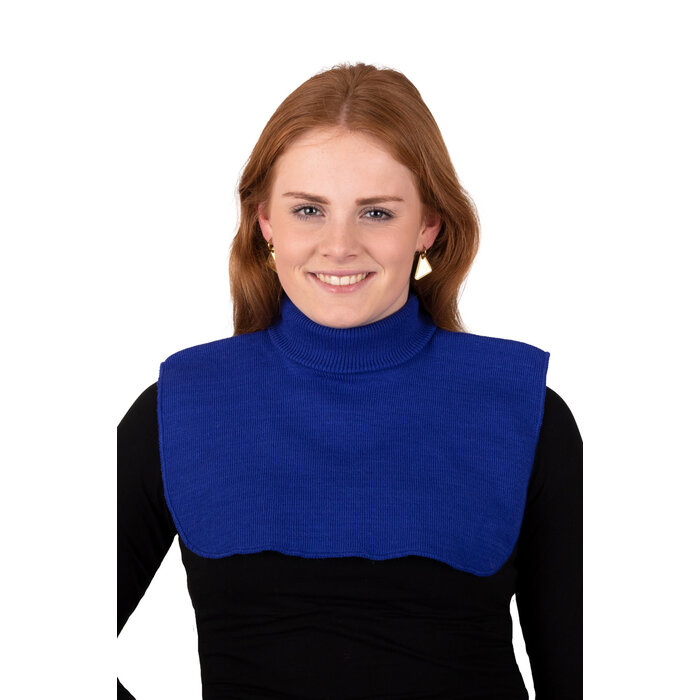 Feestshop.be Piet col rolkraag blauw onderkraag