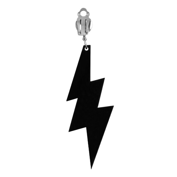 Boland Paar oorbellen Blizz bliksem goud zwart