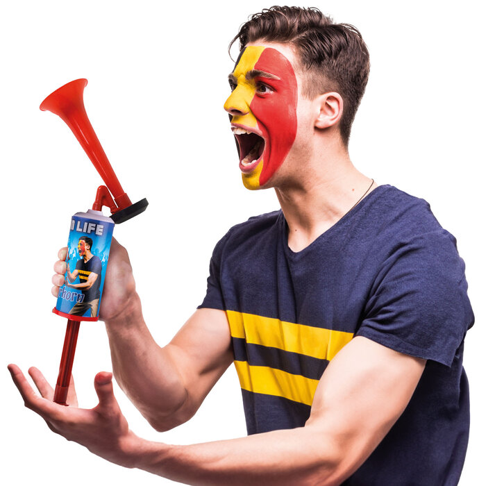 Voetbal toeter op lucht handmatige bediening