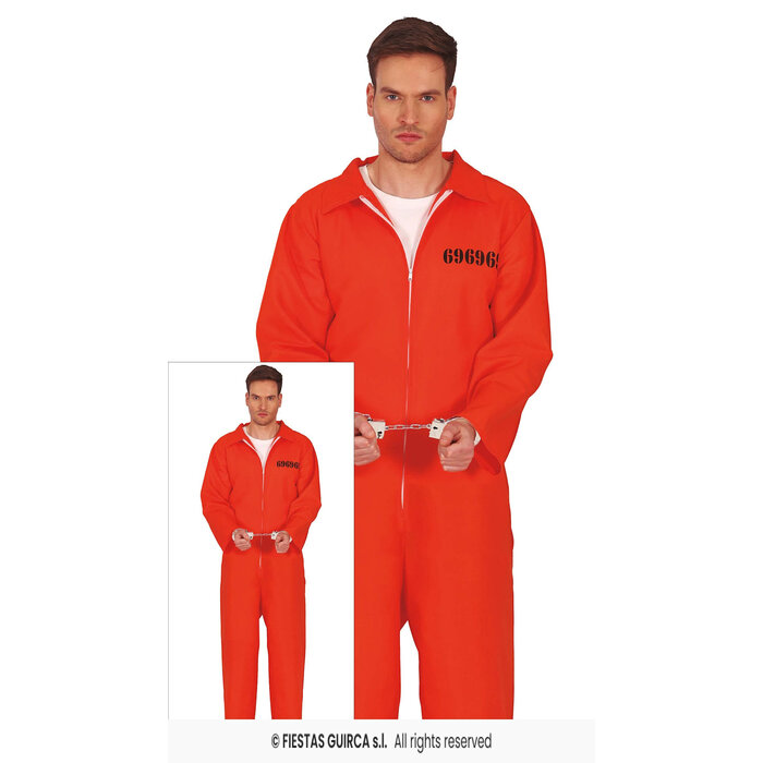 Fiestas Guirca Gevangene man overall  oranje