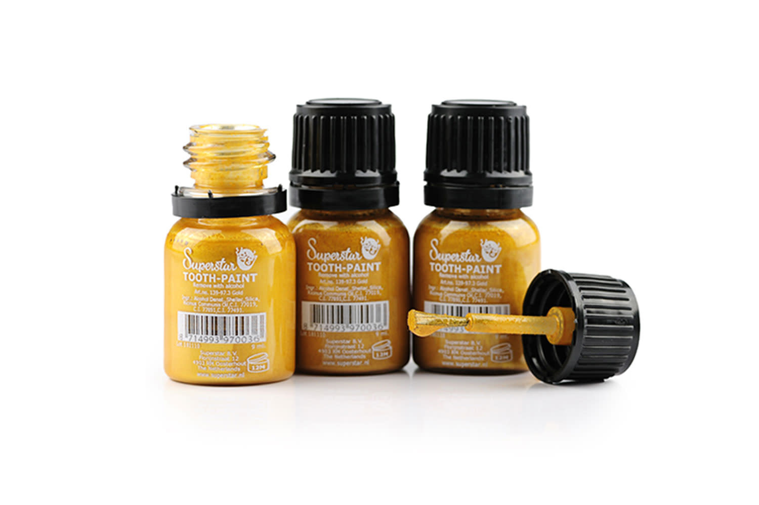Superstar Tandenlak goud met kwastje 9 ml goud