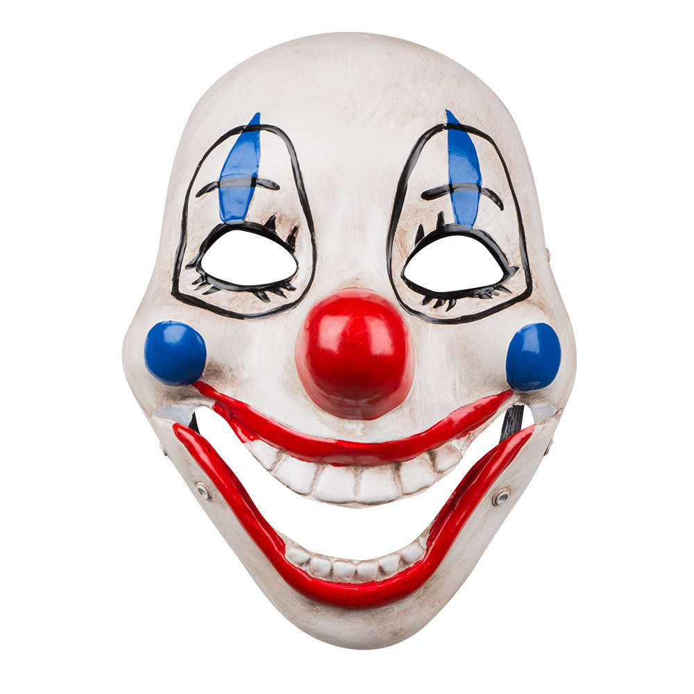 Feestshop.be Masker Scary clown met beweegbare kaak pvc